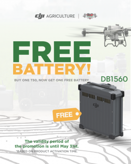 Buy DJI Agras T50 and Get a battery Free! (Limited Time Offer)