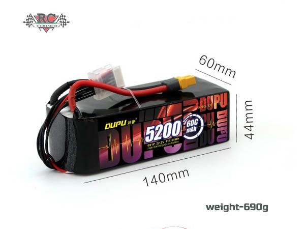 Accessoires Energie - Batterie Lipo Drone 6s 22.2v 5200mah