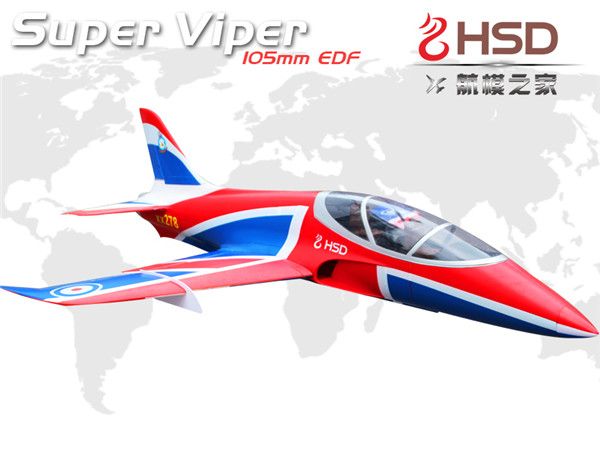 HSD SUPER VIPER 105MM EDF W 8S ESC RC PLANE