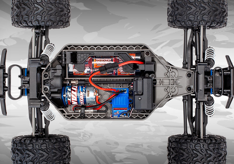 Rustler 4X4 (#67064-1) Chassis Top View