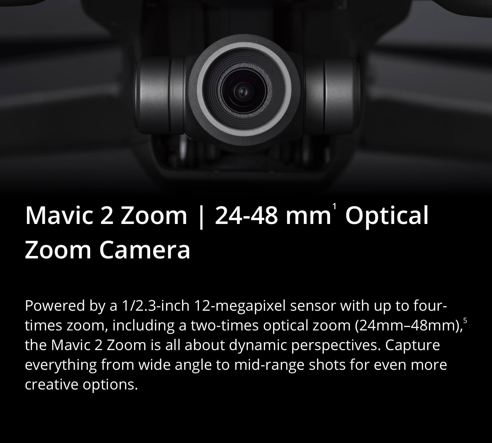 Mavic 2 best sale zoom focal length